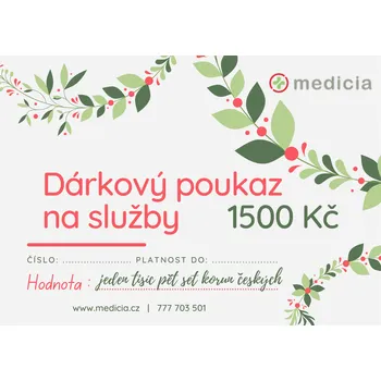 Dárkový potravinový koš Dárkový poukaz na služby Medicia Hodnota: 1 500 Kč