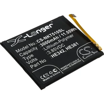 Baterie pro mobilní telefon Baterie Cameron Sino CS-NKT510SL pro Nokia X6 2018 - neoriginální