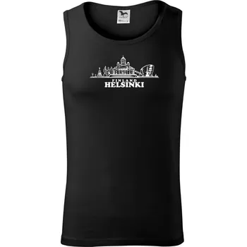 Pánské termoprádlo Helsinki - město s nápisem - Tílko pánské Core - XL ( Černá )