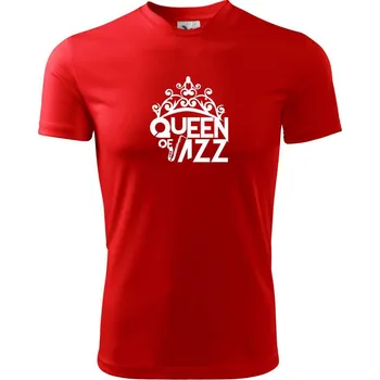 Chlapecké tričko Queen of Jazz - Dětské triko sportovní (dresovina) - 146 cm/10 let ( Červená )