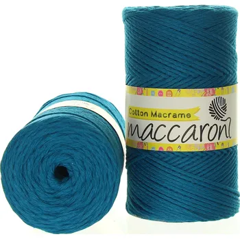 Příze Maccaroni Cotton Macrame petrol 59-602