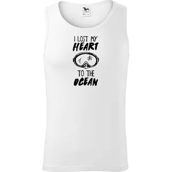 I lost my heart to the ocean - Tílko pánské Core - XL ( Bílá )