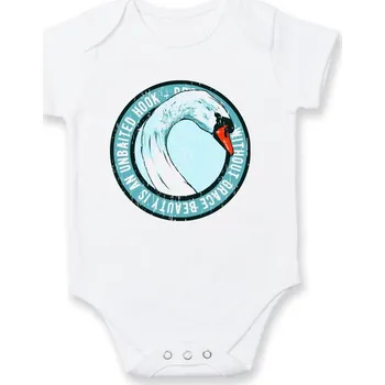 Kojenecký body Swan grace - Body kojenecké s krátkým rukávem - Krátký r. 12-18 měs ( Bílá )