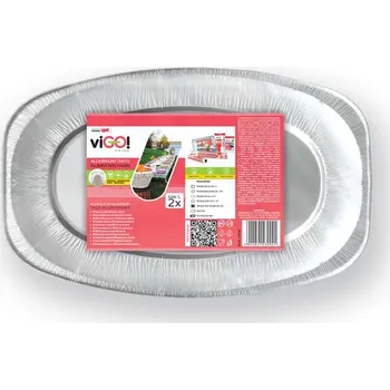Jednorázové nádobí viGO! Podnos oválný 43x29cm - 2 ks QUICKPACK 7342102