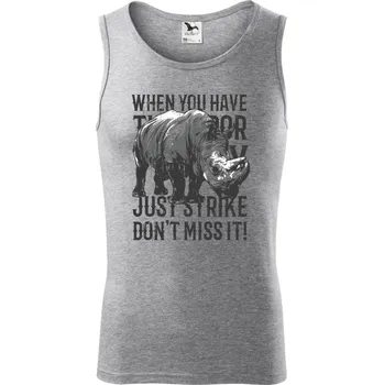 Rhino strike - Tílko pánské Core - XL ( Tmavě šedý melír )