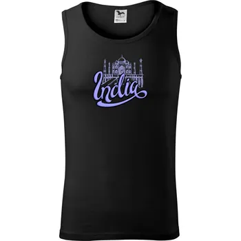 India Lettering - Tílko pánské Core - XL ( Černá )