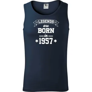 Legends are born in 1957 - Tílko pánské Core - S ( Námořní modrá (velmi tmavá - téměř černá) )