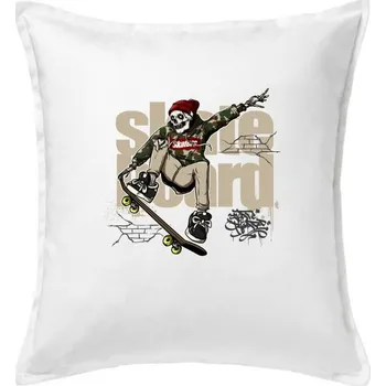 Polštář Skate bad boy maskáč - Polštář 50x50 - 50x50 - Včetně výplně ( Bílá )