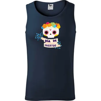 Dia de muertos - Tílko pánské Core - S ( Námořní modrá (velmi tmavá - téměř černá) )