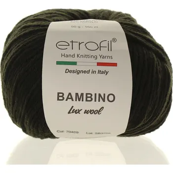 Příze Etrofil Bambino Lux Wool khaki 70409