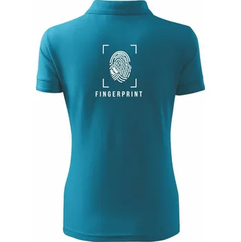 Badminton Fingerprint - Polokošile dámská Pique Polo - XS ( Tmavý tyrkys )