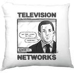Polštář saténový s potiskem Corporate Media (Television Networks) Polštářek