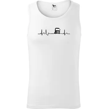 Moje srdce bije pro kamión - Tílko pánské Core - S ( Bílá )