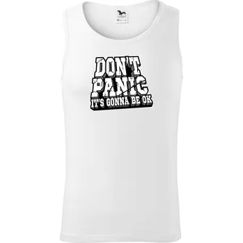 Don't panic kámen - Tílko pánské Core - L ( Bílá )