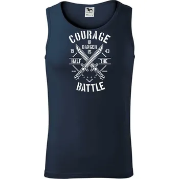 Courage In Danger - Tílko pánské Core - S ( Námořní modrá (velmi tmavá - téměř černá) )