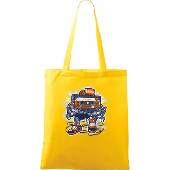 Zombie kazeťák - Taška bavlněná - 42 x 38 cm ( Žlutá )