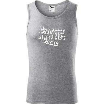 Grafitti is not a crime - Tílko pánské Core - L ( Tmavě šedý melír )