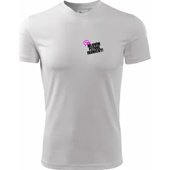 Chlapecké tričko Mluvím plynně ironicky - Dětské triko sportovní (dresovina) - 134 cm/8 let ( Bílá )