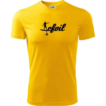 Chlapecké tričko Efoil logo psací - Dětské triko sportovní (dresovina) - 122 cm/6 let ( Žlutá )