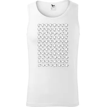 Počítání oveček - Tílko pánské Core - 2XL ( Bílá )