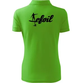 Efoil logo psací - Polokošile dámská Pique Polo - XS ( Apple Green )