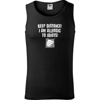 Keep distance idiots (Hana-creative) - Tílko pánské Core - M ( Černá )