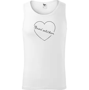Hlavně srdíčkem - Tílko pánské Core - M ( Bílá )