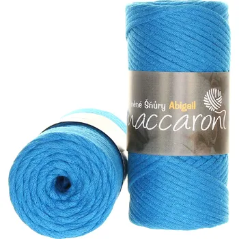 Příze Maccaroni Bavlněné šňůry 3 mm tyrkysová 602-01