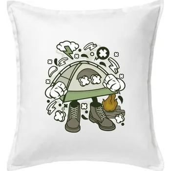 Polštář Stan komiks - Polštář 50x50 - 50x50 - Včetně výplně ( Bílá )