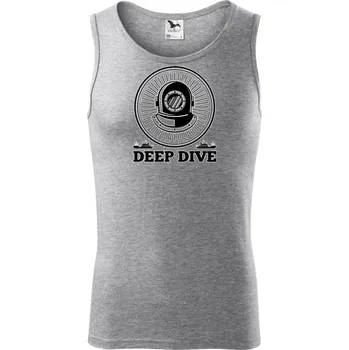 Deep dive erb - Tílko pánské Core - 2XL ( Tmavě šedý melír )