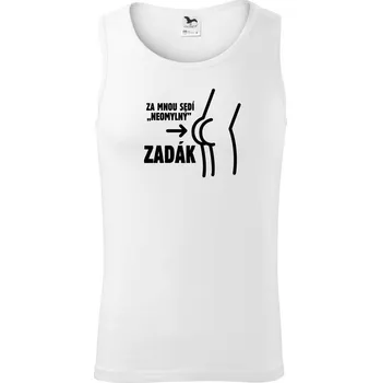 Za mnou sedí zadák - Tílko pánské Core - 2XL ( Bílá )