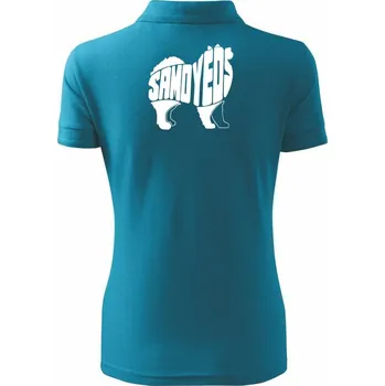 Samojed - Polokošile dámská Pique Polo - XS ( Tmavý tyrkys )