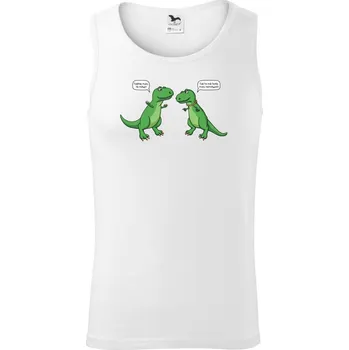 T-Rex - krátké ruce (Hana-creative) - Tílko pánské Core - S ( Bílá )