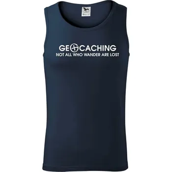 Geocaching lost - Tílko pánské Core - M ( Námořní modrá (velmi tmavá - téměř černá) )