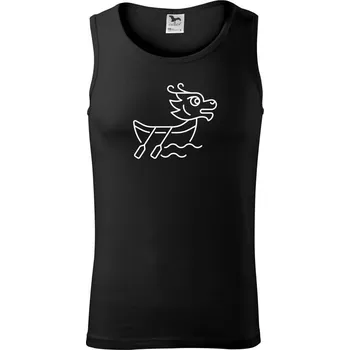 Dračí loď jednoduchá - Tílko pánské Core - S ( Černá )