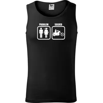 Problém motorka chopper - Tílko pánské Core - XL ( Černá )