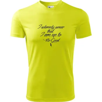 I solemnly swear that I'm up to no good - Dětské triko sportovní (dresovina) - 146 cm/10 let ( Neonově žlutá )