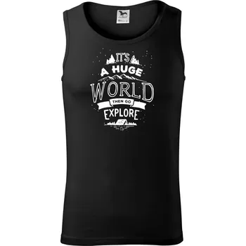 Its a huge world - Tílko pánské Core - XL ( Černá )