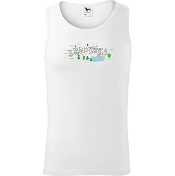 Řeka Berounka - Tílko pánské Core - L ( Bílá )