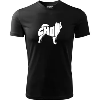 Chlapecké tričko Čau Čau - nápis v těle - Dětské triko sportovní (dresovina) - 146 cm/10 let ( Černá )