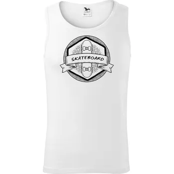 Pánské termoprádlo Skateboard erb kulatý - Tílko pánské Core - XL ( Bílá )