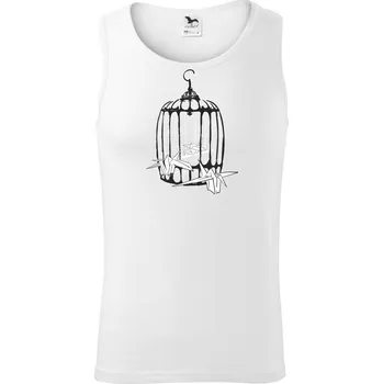 Origami klícka - Tílko pánské Core - 2XL ( Bílá )