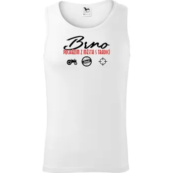 Brno město s tradicí - Tílko pánské Core - XL ( Bílá )
