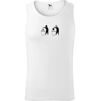 Srp, hlava, koš - Tílko pánské Core - M ( Bílá )