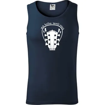 Pánská móda Má holka tančí rock - Tílko pánské Core - M ( Námořní modrá (velmi tmavá - téměř černá) )
