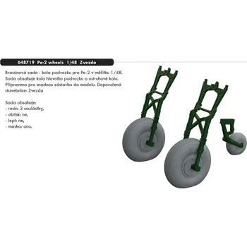 Plastikový model Eduard 1/48 Pe-2 wheels (ZVEZDA)