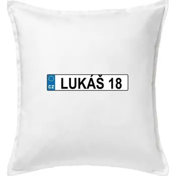 Polštář SPZ Lukáš 18 - Polštář 50x50 - 50x50 - Pouze potah ( Bílá )