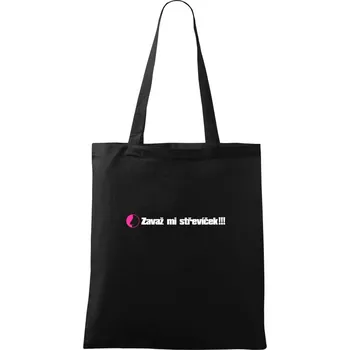 Nákupní taška Zavaž mi střevíček nos - Taška bavlněná - 42 x 38 cm ( Černá )