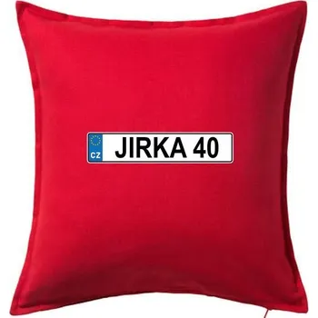 Polštář SPZ Jirka 40 - Polštář 50x50 - 50x50 - Pouze potah ( Červená )