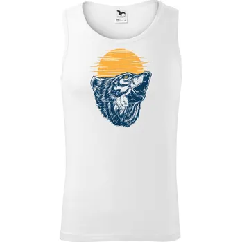Vyjící vlk - Tílko pánské Core - XL ( Bílá )